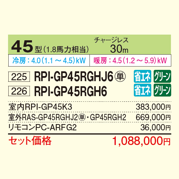 RPI-GP45RGHJ6 / RPI-GP45RGH6