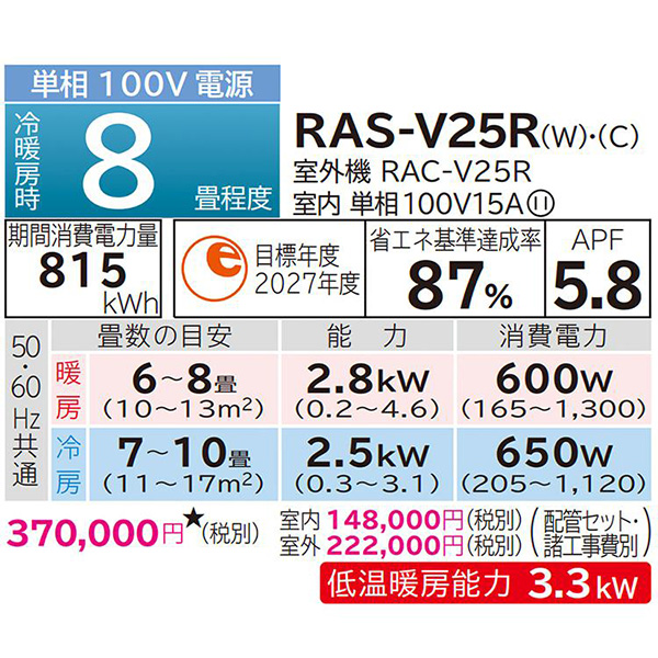 RAS-V25R-W