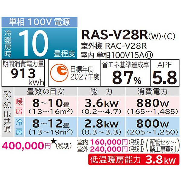 RAS-V28R-W