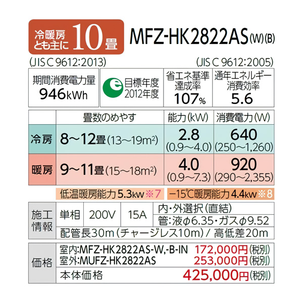 MFZ-HK2822AS-W